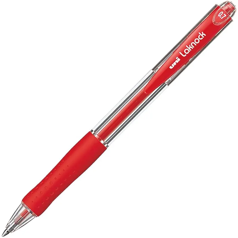 Caneta-Laknock-SN-100-07-Vermelha-Uniball Caneta Laknock SN-100 0,7 Vermelha - Uniball - Imagem 1
