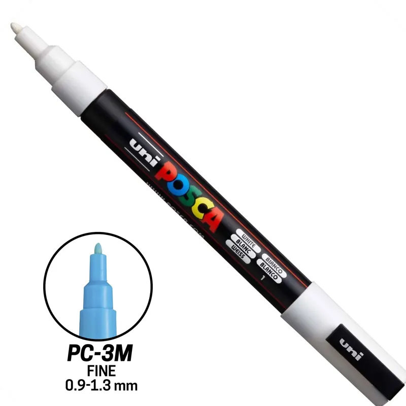 Caneta-Marcador-POSCA-PC-3M-Uniball-1 Caneta Marcador POSCA PC-3M - Uniball - Imagem 1