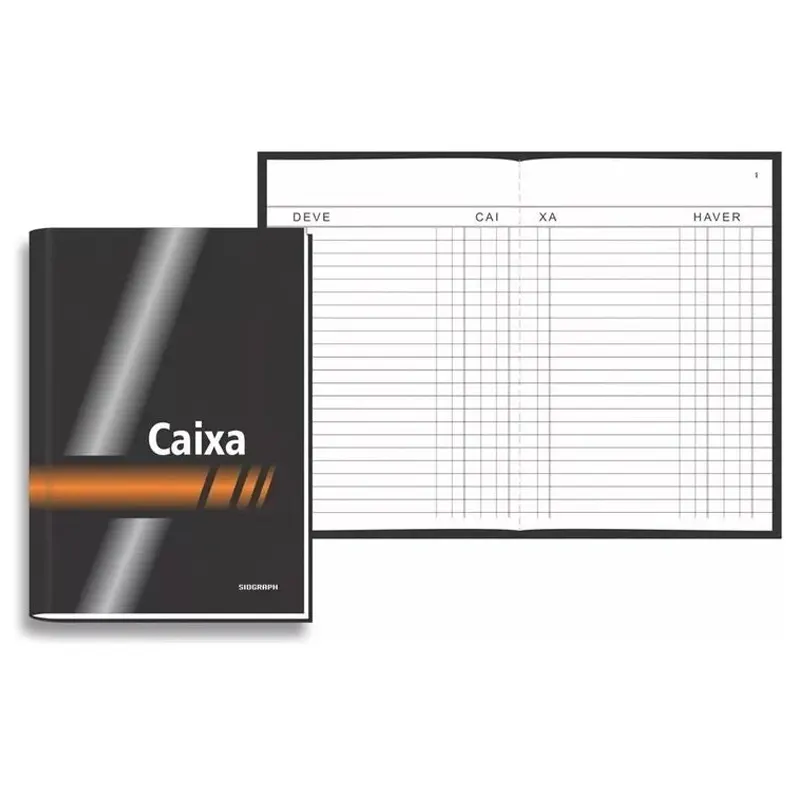 Livro-Caixa-Grande-215x315cm-50-Folhas-Sidgraph Livro Caixa Grande 21,5x31,5cm 50 Folhas - Sidgraph - Imagem 1