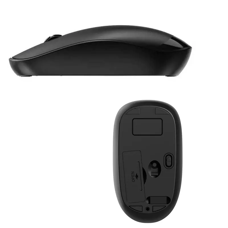 Mouse-Sem-Fio-MS300-1200-3-Botões-Slim-Preto-Multilaser-1 Mouse Sem Fio MS300 1200 3 Botões Slim Preto - Multilaser - Imagem 1