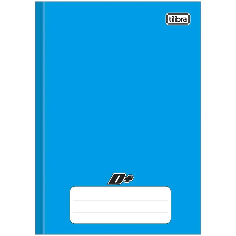Caderno-Brochura-Capa-Dura-D+-Azul-96-Folhas-Tilibra Caderno Brochura Pequeno Capa Dura D+ Azul 96 Folhas - Tilibra - Imagem 1