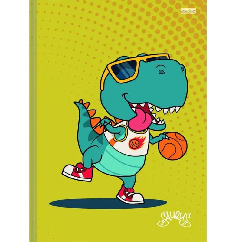Caderno-Brochurão-Saurus-Capa-Dura-Sortida-80-Folhas-SD-Inovações-13 Caderno Brochurão Saurus Capa Dura Sortida 80 Folhas - SD Inovações - Imagem 1