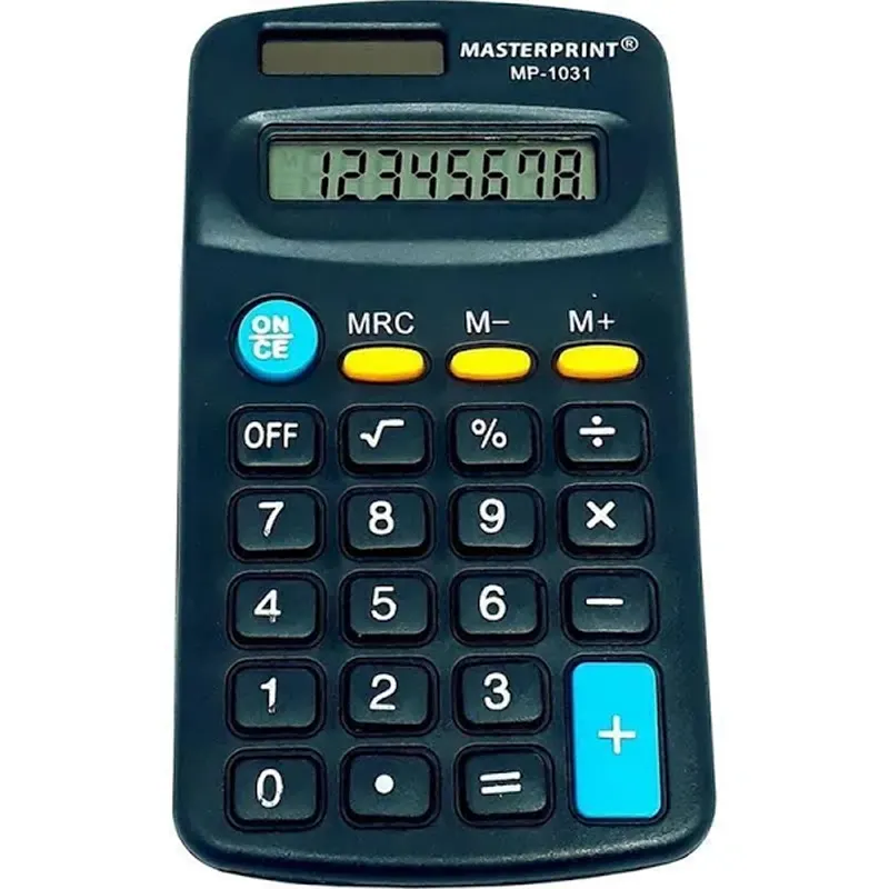 Calculadora-De-Bolso-8-Dígitos-MP-1031-Masterprint Calculadora De Bolso 8 Dígitos MP 1031 - Masterprint - Imagem 1