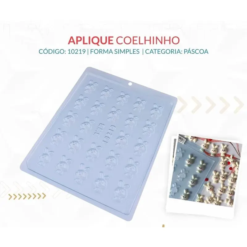 Forma-Simples-Aplique-Coelhinho-BWB-10219 Forma Simples Aplique Coelhinho BWB 10219 - Imagem 1