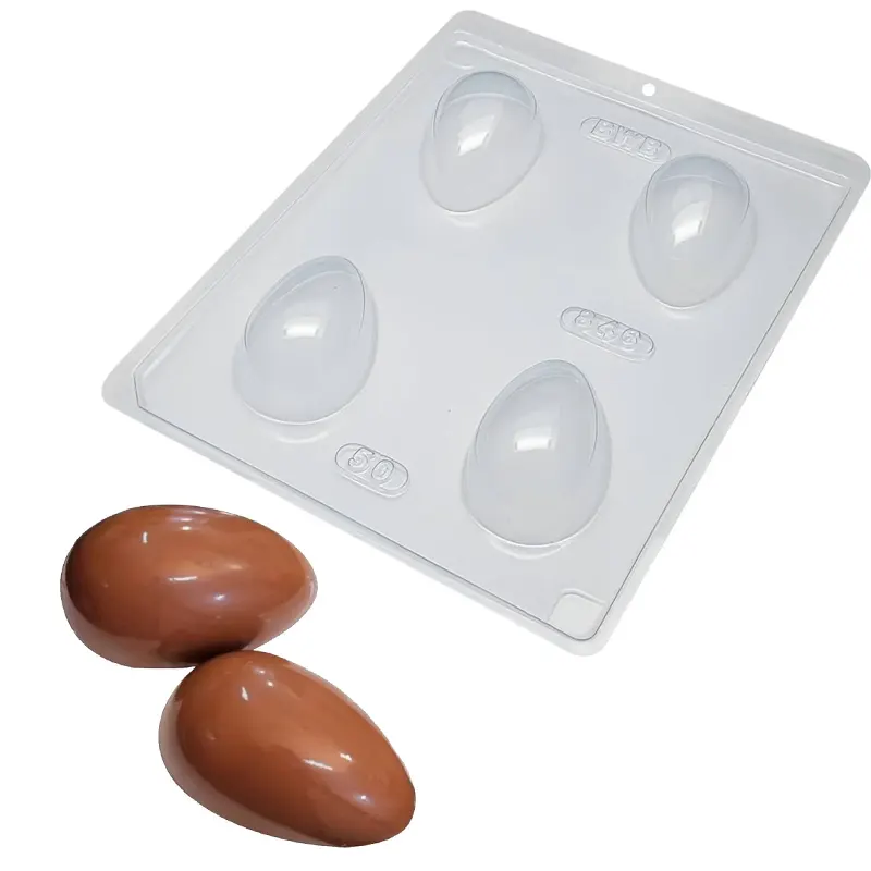 Forma-de-Silicone-Especial-Ovo-50g-Liso-BWB-846 Forma de Silicone Especial Ovo 50g Liso - BWB 846 - Imagem 1