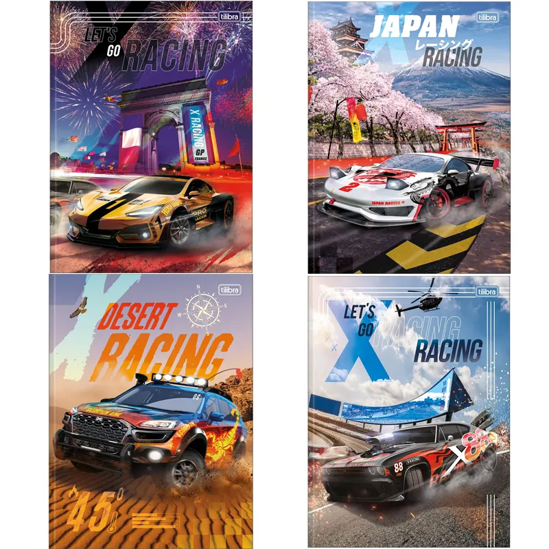 Caderno-Brochura-80-Folhas-X-Racing-Tilibra-4 Caderno Brochura 80 Folhas X-Racing - Tilibra - Imagem 1