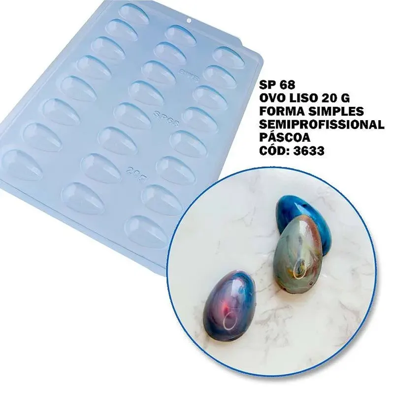 Forma-Simples-Ovo-Liso-20g-SP68-BWB-1 Forma Simples Ovo Liso 20g SP68- BWB - Imagem 1