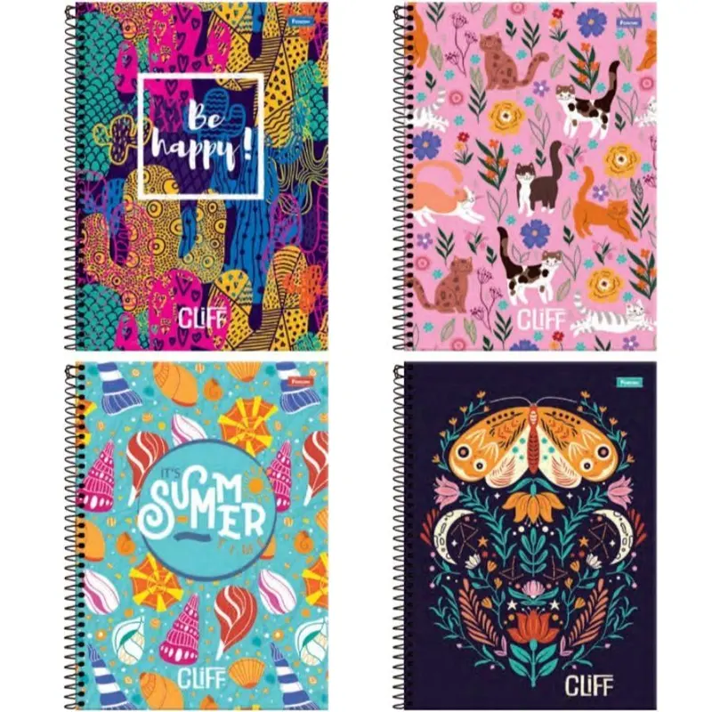 Caderno-Universitário-20-Matérias-Cliff-C-320-Folhas-Feminino-Foroni-3 Caderno Univ. 20 Matérias Cliff 320 Folhas Feminino - Foroni - Imagem 1