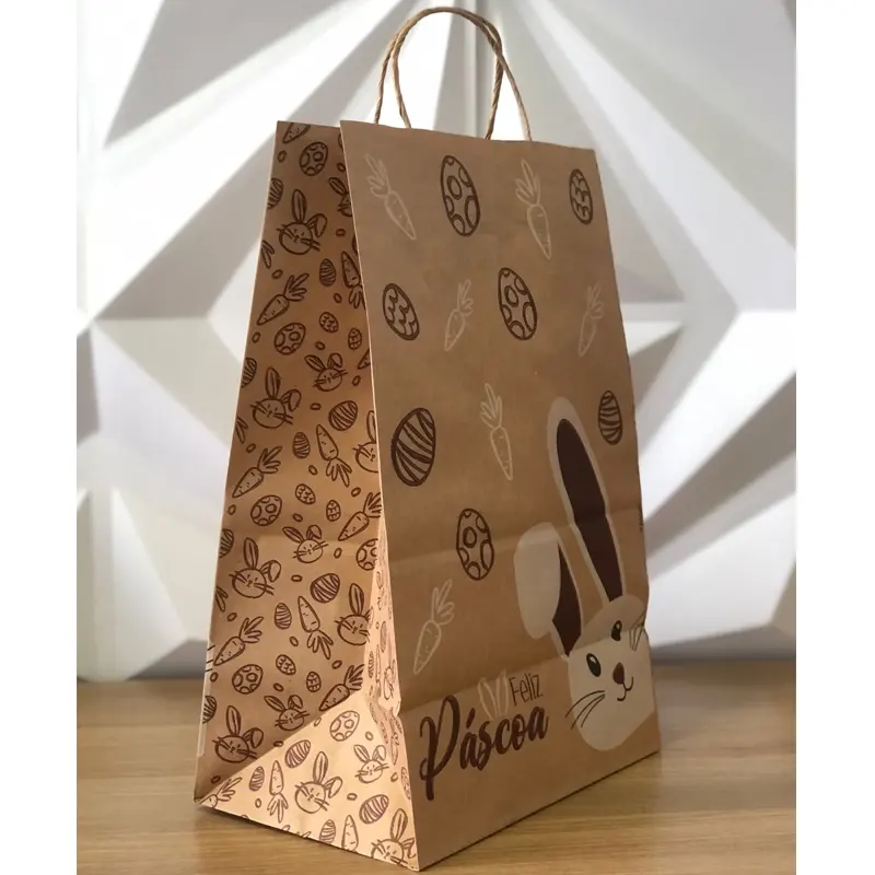 Sacola-M-Kraft-Coelhinho-22x155x34cm-SKC-01 Sacola M Kraft Coelhinho (22x15,5x34cm) SKC-01 - Imagem 1