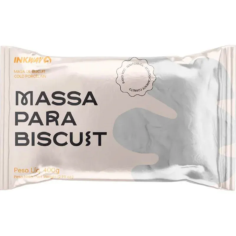 massa-de-porcelana-fria-biscuit-400g-branca-inkway-20476 Massa De Porcelana Fria Biscuit 400g Branca - INKWAY - Imagem 1