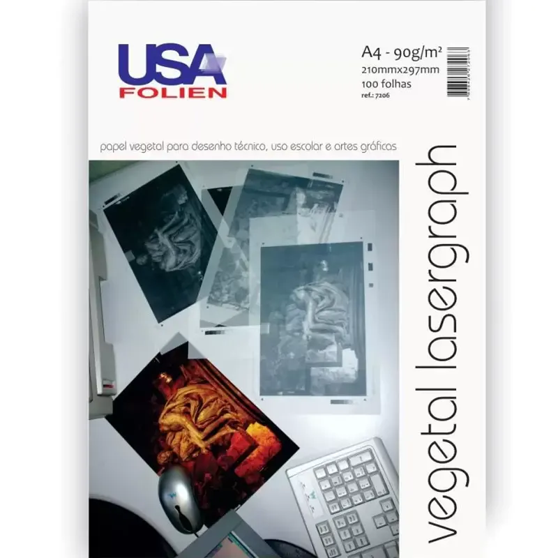 papel-vegetal-a4-90g-m2-210x297mm-c-100-folhas-usa-folien-21524 Papel Vegetal A4 (210x297mm) 90g/m³ - 100 Folhas - Usa Folien - Imagem 1