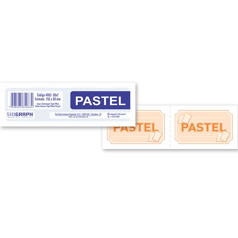 Bloco-Ficha-Pastel-50x2-Folhas-Sidgraph Bloco Ficha Pastel 50x2 Folhas - Sidgraph - Imagem 1