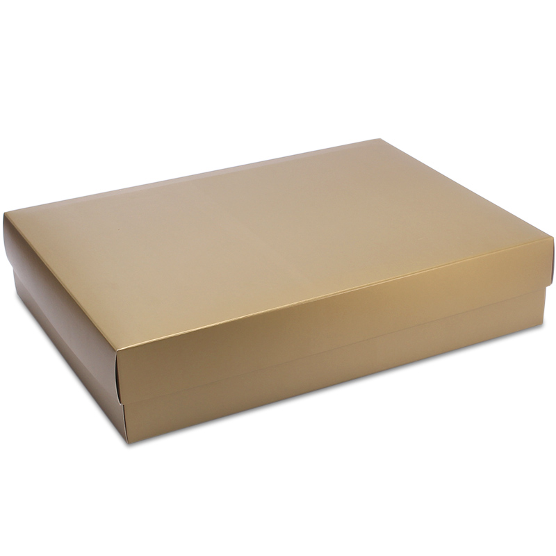 Caixa Presente Dourada 33 x 24 x 7 cm CPD-09 Caixa De Presente G Dourada (33x24x7cm) CPD-09 - Imagem 1