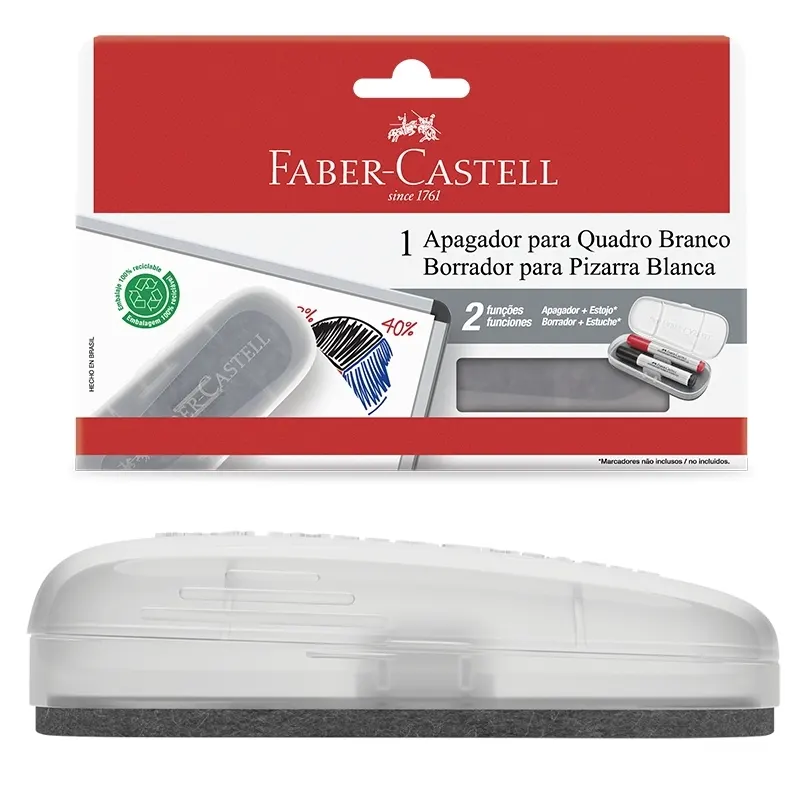 apagador-quadro-branco-com-estojo-faber-castell-1 Apagador Quadro Branco Com Estojo - Faber-Castell - Imagem 1