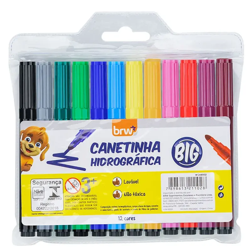 canetinhas-hidrograficas-big-jumbo-12-cores-brw-2 Canetinhas Hidrográficas Big Jumbo 12 Cores - Brw - Imagem 1
