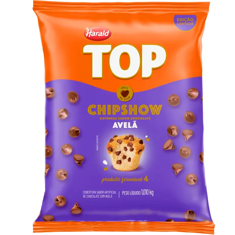 cobertura-chipshow-gotas-avela-101kg-harald-12290 Cobertura Chipshow Gotas Avelã 1,010kg - Harald - Imagem 1