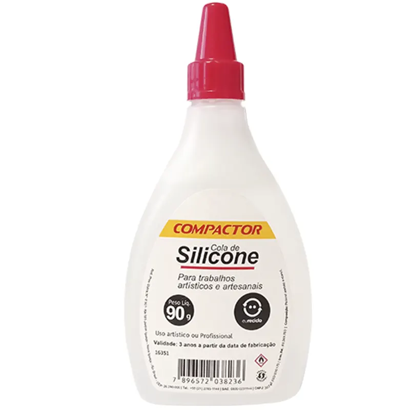 cola-de-silicone-90g-trabalhos-artisticos-compactor Cola De Silicone 90g Trabalhos Artísticos - Compactor - Imagem 1