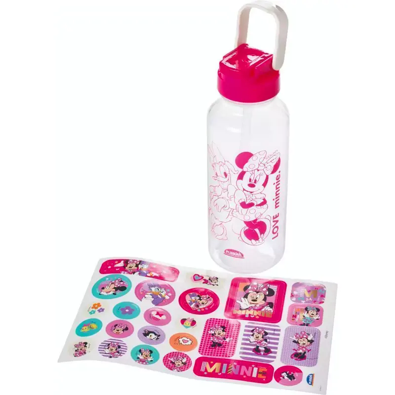 garrafa-plastica-minnie-tampa-automatica-600ml-plasutil-3 Garrafa Plástica Minnie Tampa Automática 600ml - Plasútil - Imagem 1