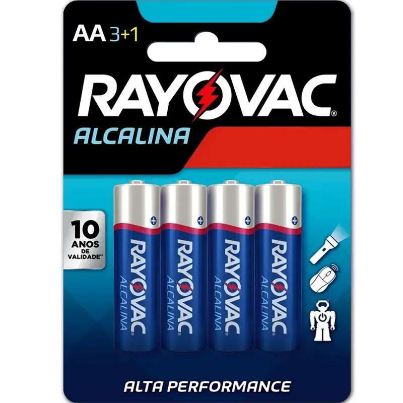 pilha-alcalina-pequena-aa-c-4-unidades-rayovac Pilha Alcalina Pequena AA C/4 Unidades - Rayovac - Imagem 1