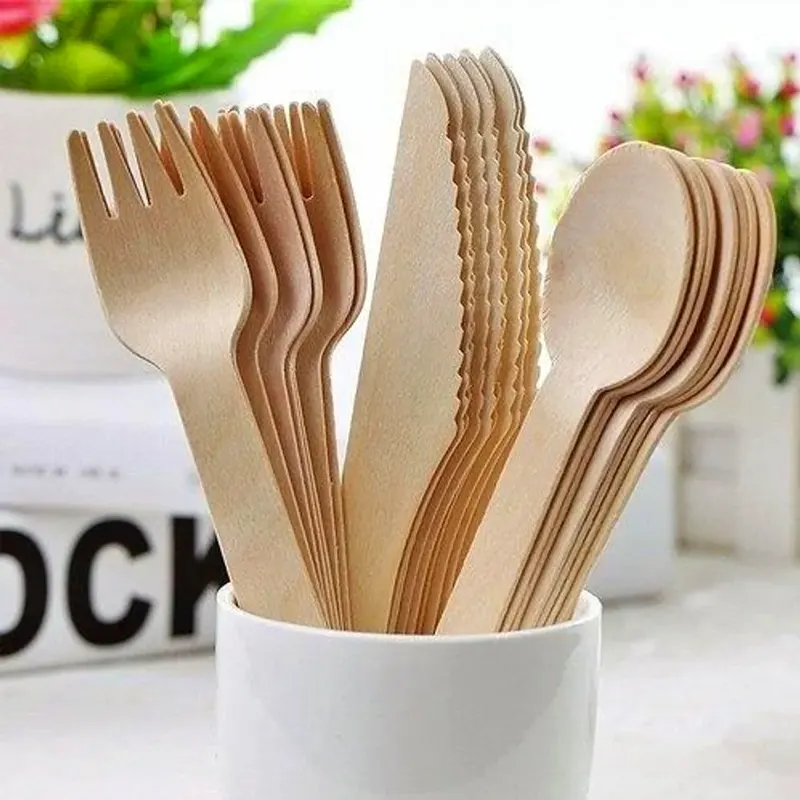 Conjunto Utensílios Madeira 10 Peças - Colher, Espátula, Concha - Teca Natural