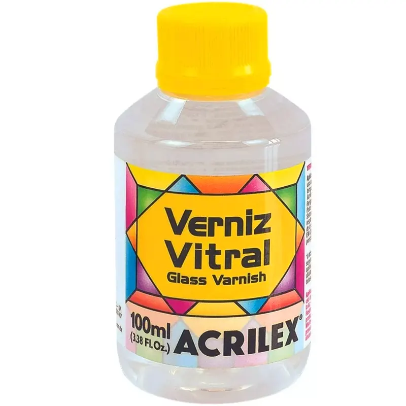 verniz-vitral-100ml-incolor-clareador-brilhante-acrilex Verniz Vitral 100ml Incolor/Clareador Brilhante - Acrilex - Imagem 1