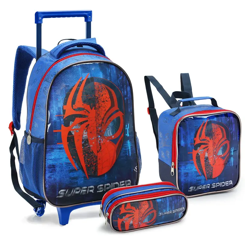 kit-mochila-com-rodas-16-lancheira-estojo-super-spider-seanite Kit Mochila Com Rodas 16 +Lancheira +Estojo Super Spider - Seanite - Imagem 1