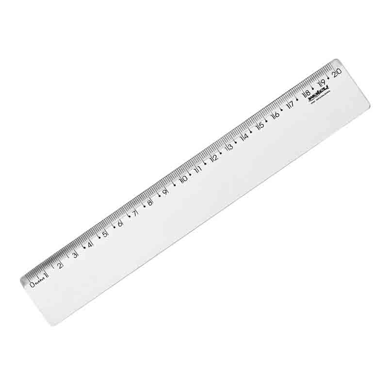 Régua New Line 20 cm Waleu Régua 20cm Cristal New Line - Maxcril - Imagem 1