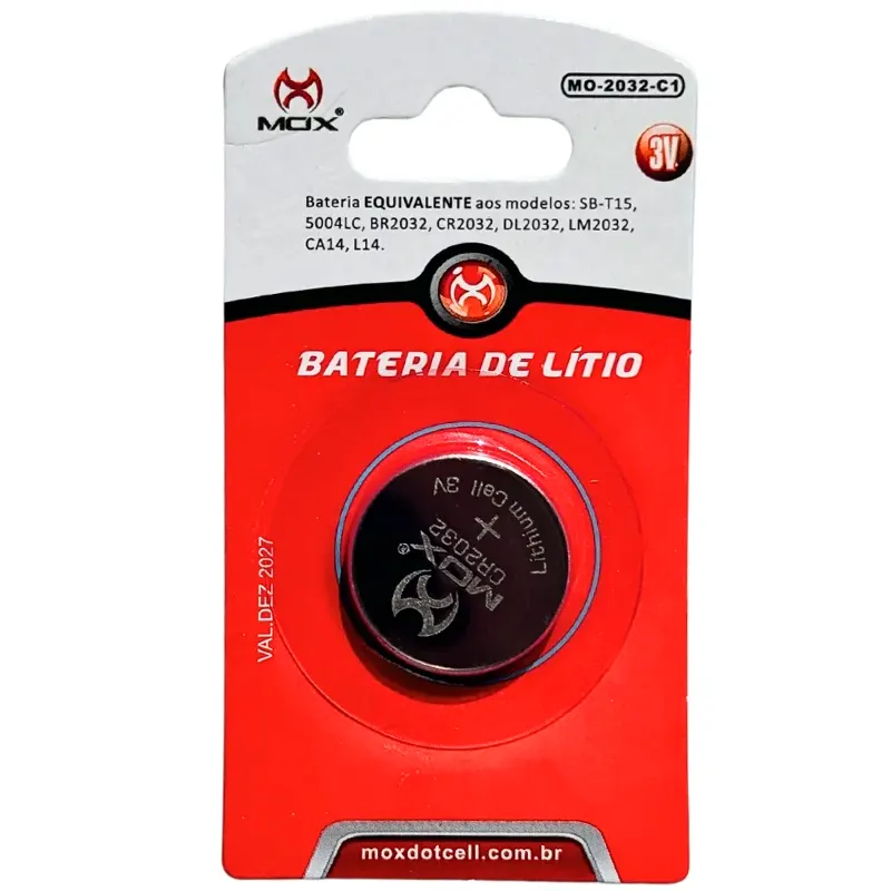 bateria-botao-cr-2032-mox Bateria Botão CR-2032 - Mox - Imagem 1